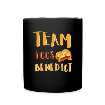 Oeufs Bénédicte Omelettee Petit Déjeuner Brunch - Mug uni - noir - Devant