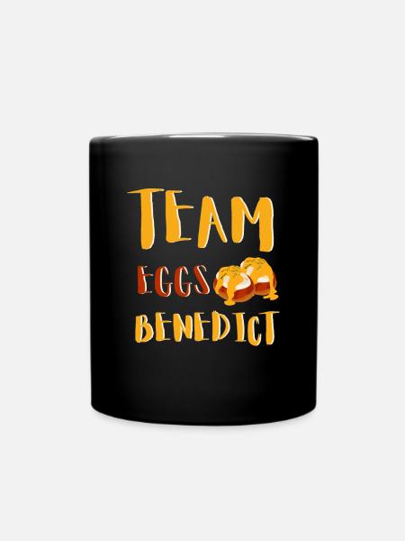 Eggs Benedicts Omelete Breakfast Brunch - Tasse einfarbig - Schwarz