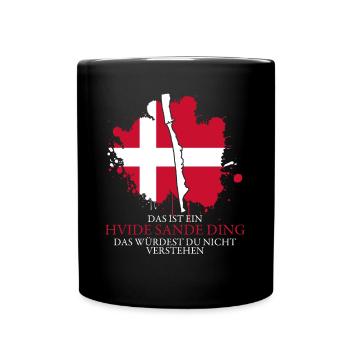 Hvide Sande Ringkøbing Fjord Dänemark - Tasse einfarbig - Schwarz - Vorne