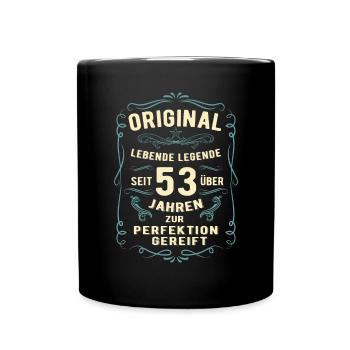 Original seit über 53 Jahren Geburtstag Geburt - Tasse einfarbig - Schwarz - Vorne