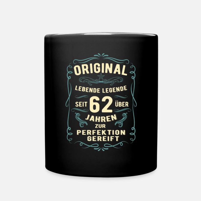 Original seit über 62 Jahren Geburtstag Geburt - Tasse einfarbig - Schwarz