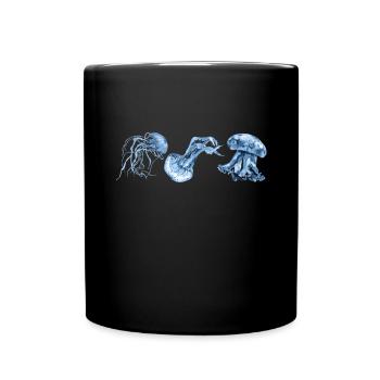 Jelly Fish Medusozoa Marine Biologist Ocean - Tasse einfarbig - Schwarz - Vorne