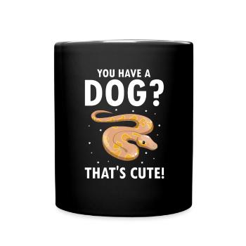 King python design pour les amateurs de serpents - Mug uni - noir - Devant