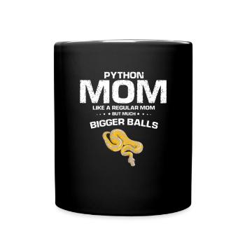 King python design pour les amateurs de serpents - Mug uni - noir - Devant