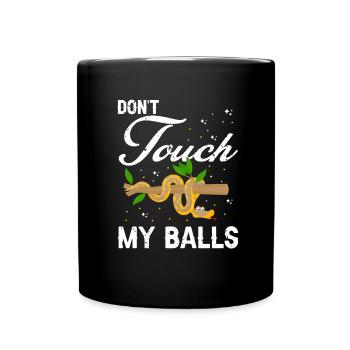 King python design pour les amateurs de serpents - Mug uni - noir - Devant