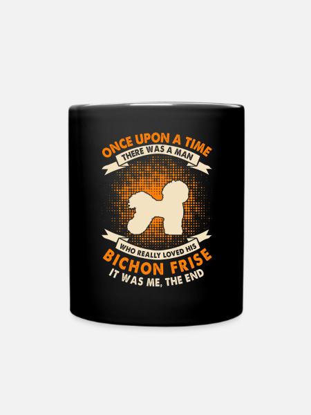 Einmal - Bichon Frise - Tasse einfarbig - Schwarz