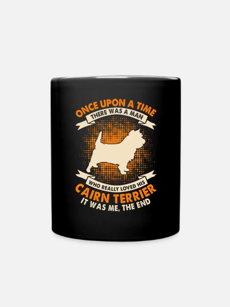 Einmal - Cairn Terrier - Tasse einfarbig - Schwarz