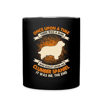 Once time - Clumber Spaniel - Full Colour Mug - black - Front