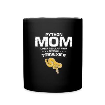 King python design pour les amateurs de serpents - Mug uni - noir - Devant