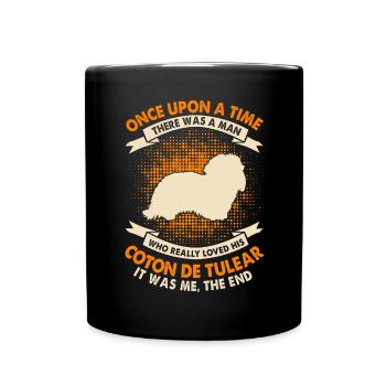 Une fois - Coton De Tuléar - Mug uni - noir - Devant