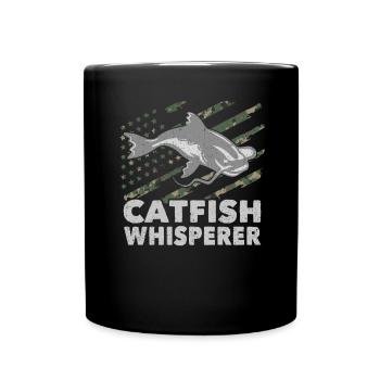 Catfish Whisperer - Wels Catfish Hunter - Tasse einfarbig - Schwarz - Vorne