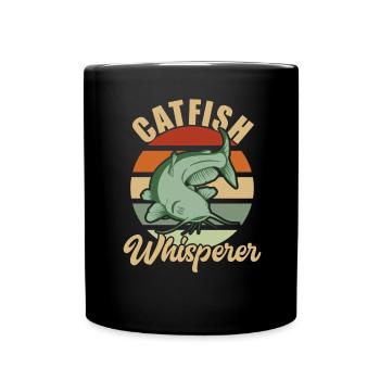 Catfish Whisperer - Wels Catfish Hunter - Tasse einfarbig - Schwarz - Vorne