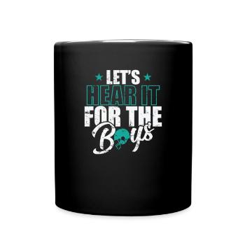 Let's Hear it for the Boys Amerika Sport - Tasse einfarbig - Schwarz - Vorne