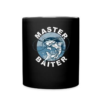 Master Baiter - Wels Catfish Hunter - Tasse einfarbig - Schwarz - Vorne