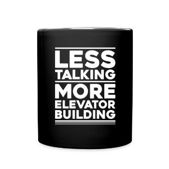 Elevator Fitter Elevator Mechanic Elevator Mechanic - Full Colour Mug - black - Front