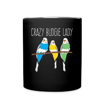 Perruche Budgerigar Lady Budgerigar - Mug uni - noir - Devant