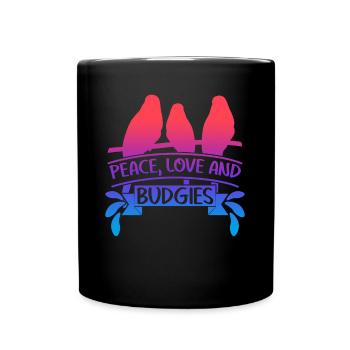 Budgerigar disant Budgerigar - Mug uni - noir - Devant