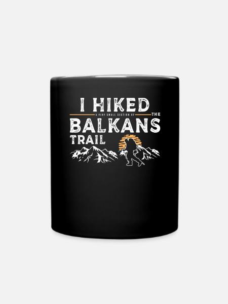 Wanderte - Balkan - Tasse einfarbig - Schwarz