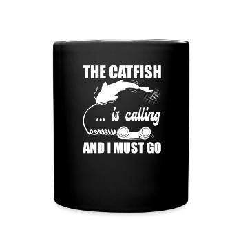 Catfish Telefonanruf - Blue Catfish Slayer - Tasse einfarbig - Schwarz - Vorne