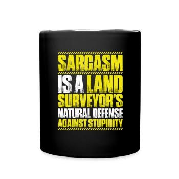 Vermessungstechniker Vermesser Arpenteur-géomètre - Mug uni - noir - Devant