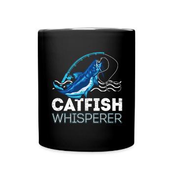 Catfish Whisperer - Wels Catfish Hunter - Tasse einfarbig - Schwarz - Vorne