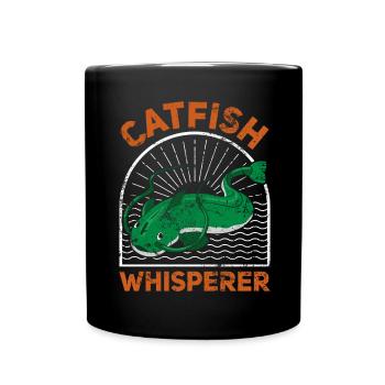 Catfish Whisperer - Wels Catfish Hunter - Tasse einfarbig - Schwarz - Vorne