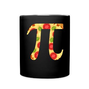 Pizza Pi Cuisine Italienne Mangeur de Pizza Mathemati - Mug uni - noir - Devant