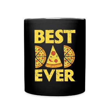 Best Father of All Time Pizza Lover Italyi - Full Colour Mug - black - Front