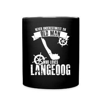 Langeoog Old Man - Full Colour Mug - black - Front