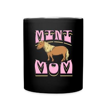 Cheval miniature Maman Poney Maman - Mug uni - noir - Devant