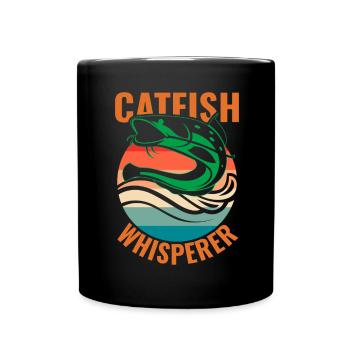 Catfish Whisperer - Wels Catfish Angler Angelrute - Tasse einfarbig - Schwarz - Vorne