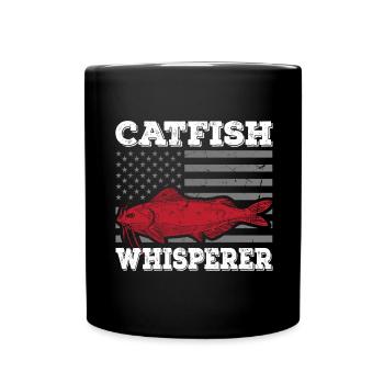 Catfish Whisperer - Wels Catfish Hunter - Tasse einfarbig - Schwarz - Vorne