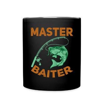 Master Baiter - Wels Catfish Hunter - Tasse einfarbig - Schwarz - Vorne
