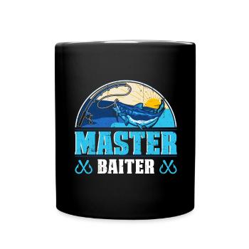 Master Baiter - Wels Catfish Hunter - Tasse einfarbig - Schwarz - Vorne