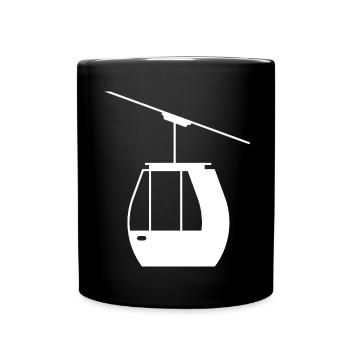Aerial Tram Tramway Cable Car Cableway Gondola - Full Colour Mug - black - Front