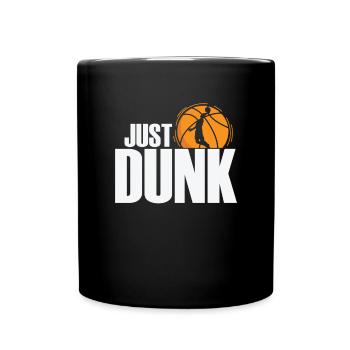 Just Dunk Basketball Amerika USA Fans - Tasse einfarbig - Schwarz - Vorne