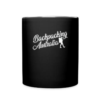Backbacking Australia Experience Trip - Full Colour Mug - black - Front