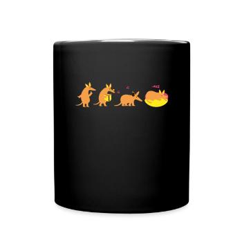 Aardvark Anteater African Ant Bear Edentate - Tasse einfarbig - Schwarz - Vorne