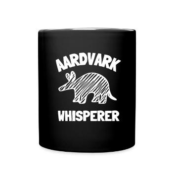 Aardvark Anteater African Ant Bear Edentate - Tasse einfarbig - Schwarz - Vorne