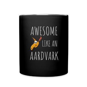 Aardvark Anteater African Ant Bear Edentate - Tasse einfarbig - Schwarz - Vorne