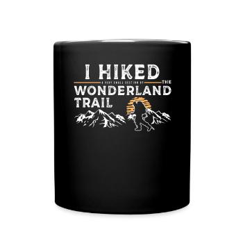 Wanderte - Wunderland Trail - Tasse einfarbig - Schwarz - Vorne