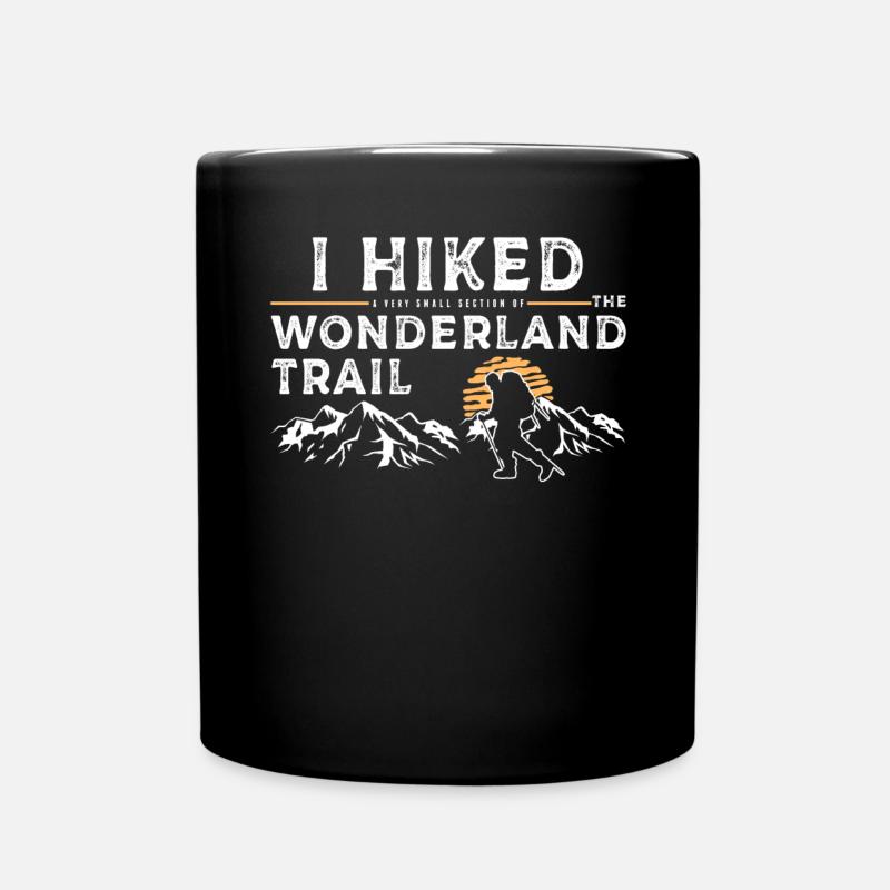 Wanderte - Wunderland Trail - Tasse einfarbig - Schwarz
