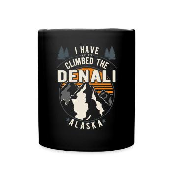 Wanderer - Kletterer Wandern Denali - Tasse einfarbig - Schwarz - Vorne