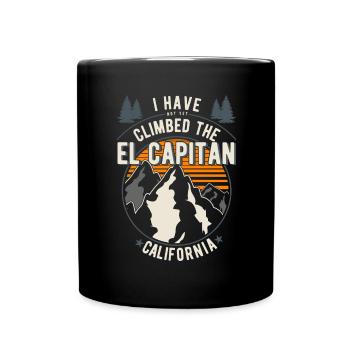 Wanderer - Bergsteiger Wandern El Capitan - Tasse einfarbig - Schwarz - Vorne
