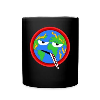 Climate Change Earth Climate Protection Nature Conservation - Full Colour Mug - black - Front