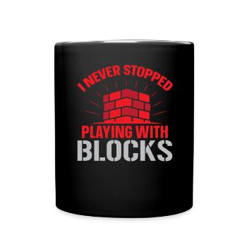Construction Mason Profession Bricklayer - Full Colour Mug - black - Front