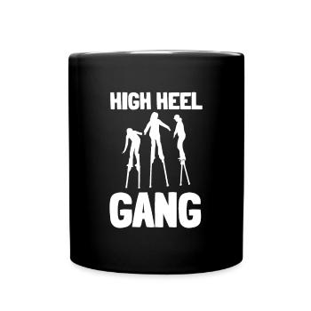 Échasses Carnaval Promenade sur pilotis Jour Échassier - Mug uni - noir - Devant