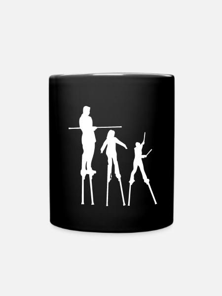 Échasses Carnaval Promenade sur pilotis Jour Échassier - Mug uni - noir