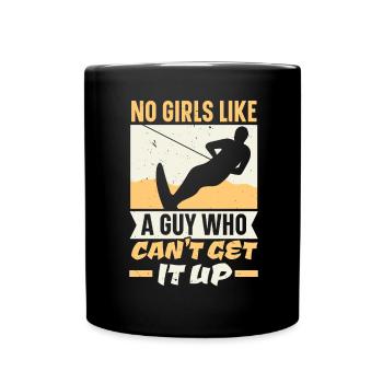 No girl likes a guy who doesn't pick him up - Full Colour Mug - black - Front