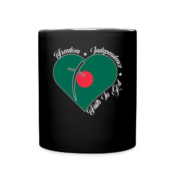 Freiheit Glaube An Gott - Bangladesch - Tasse einfarbig - Schwarz - Vorne